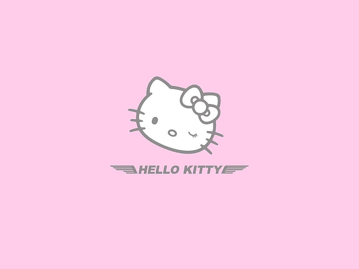 Hello Kitty logo, Anime, illustration, pig, vector, cute, symbol, HD wallpaper