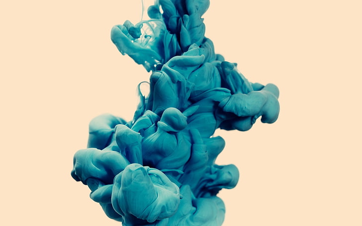 teal slime, clot, pale, figure, smoke, blue, backgrounds, abstract