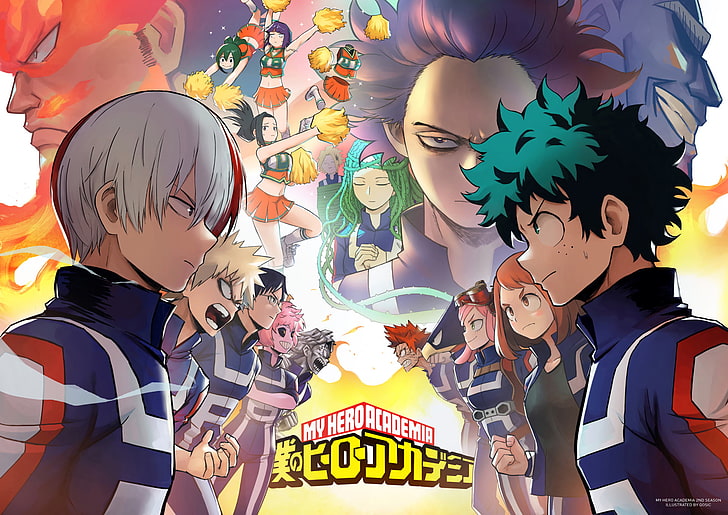 My Hero Academia poster, Anime, All Might, Boku no Hero Academia, HD wallpaper