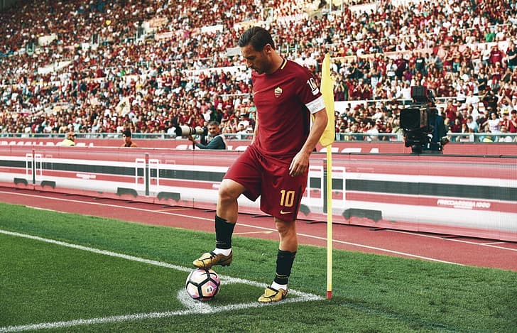 Francesco Totti, AS Roma, last game, ASR, Football, Football Player