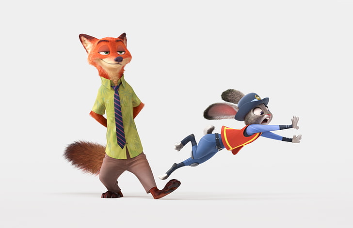 Best Animation Movies of 2016, cartoon, Zootopia, HD wallpaper