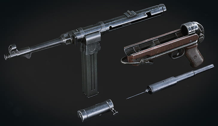 Germany, MP 40, The gun, Spark stores, HD wallpaper