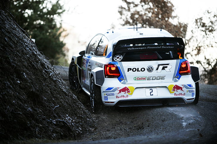 Volkswagen, Polo, WRC, Rally, white volkswagen polo, Cars s HD