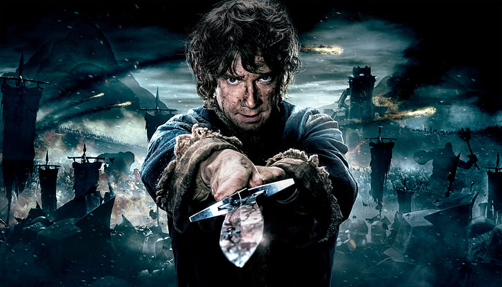 movies, Bilbo Baggins, Martin man, The Hobbit: The Battle of the Five Armies, HD wallpaper