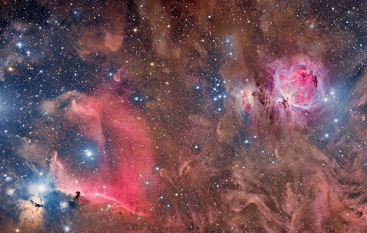 sky, space, nebula, shine, HD wallpaper