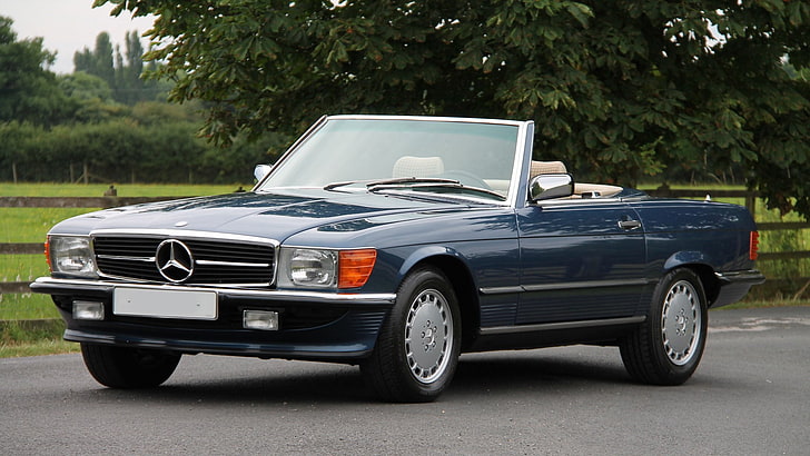 (r107), 1985, 300-sl, benz, cars, convertible, mercedes, HD wallpaper