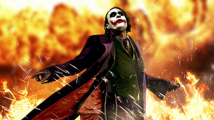 Batman The Dark Knight Joker Fire HD, the joker, movies