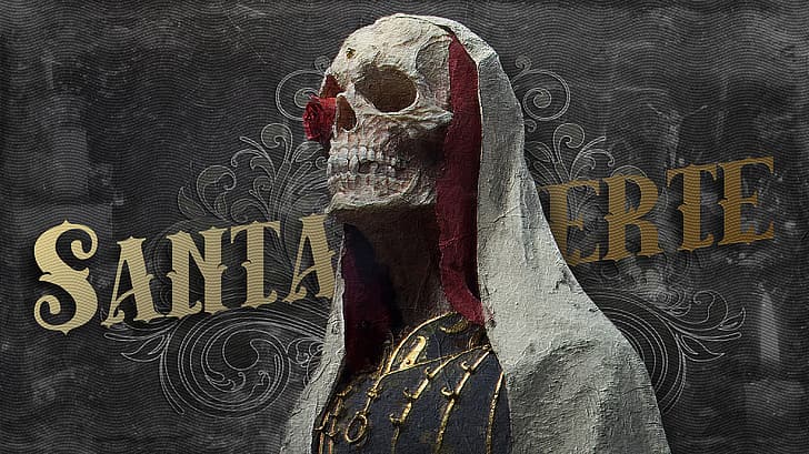 HD wallpaper Santa Muerte Mexico skull Death character  Wallpaper  Flare
