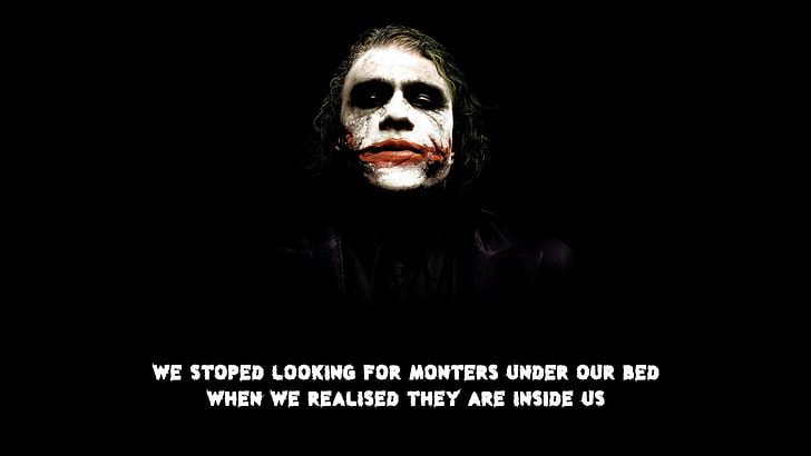 HD wallpaper: Joker, quote, typo, The Dark Knight, portrait, black  background | Wallpaper Flare