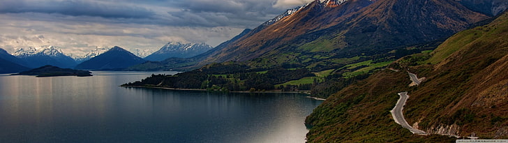 body of water near mountain, New Zealand, mountains, nature, landscape, HD wallpaper