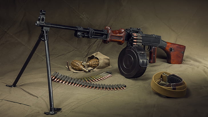 weapon, grenades, machine gun, RPD, the machine gun Degtyarev