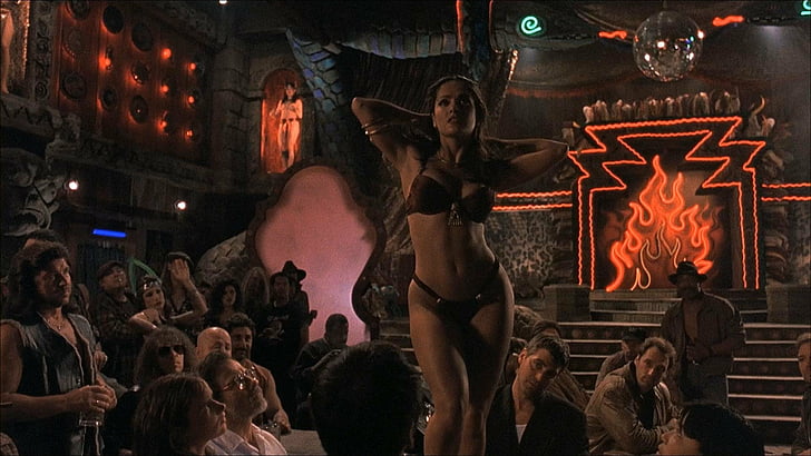 Movie, From Dusk Till Dawn, Salma Hayek, crowd, group of people