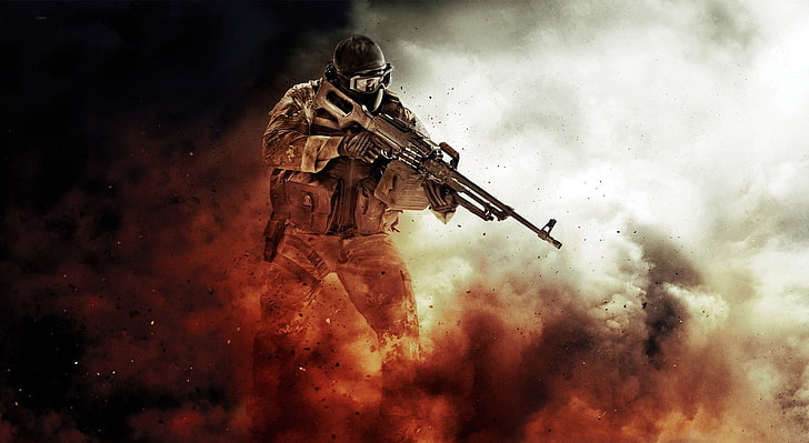 Medal Of Honor Warfighter HD Wallpaper, gray assault rifle, Games, HD wallpaper