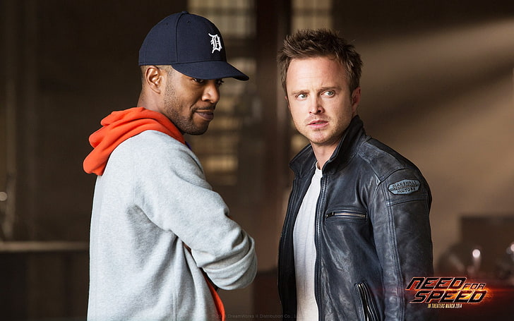 men's black leather jacket, need for speed, aaron paul, tobey marshall, HD wallpaper