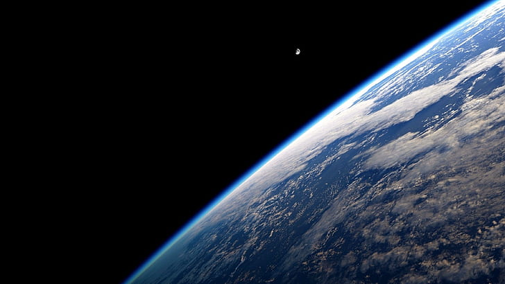 earth, atmosphere, outer space, planet, atmosphere of earth, HD wallpaper