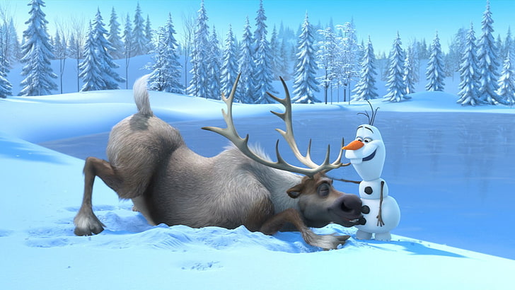 HD wallpaper: Movie, Frozen, Frozen (Movie), Olaf (Frozen), Sven (Frozen) |  Wallpaper Flare