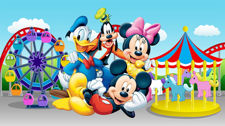 HD wallpaper: Daisy Duck Goofy Mickey