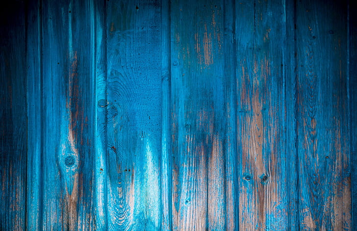 wood, blue, texture, wooden surface