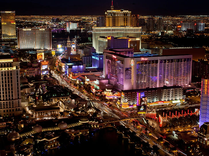 Las Vegas Nevada Downtown Night Photography From Helicopters Desktop  Wallpaper Hd 3000×1875 #2K #wallpaper #hdwal…