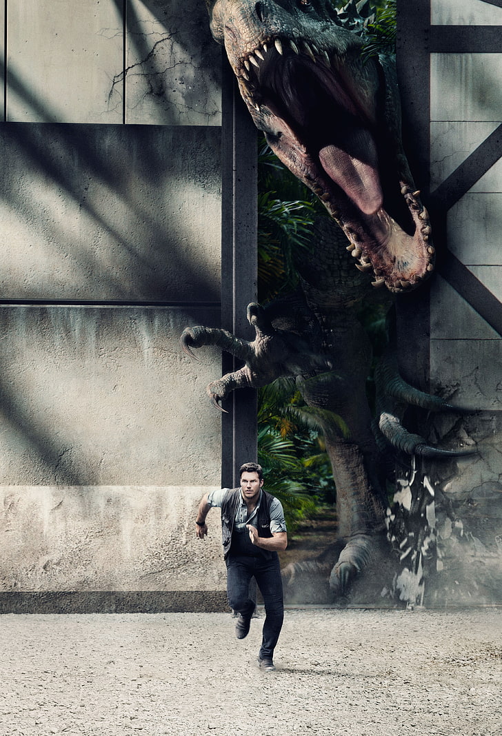 Jurassic World, one person, full length, architecture, men, HD wallpaper