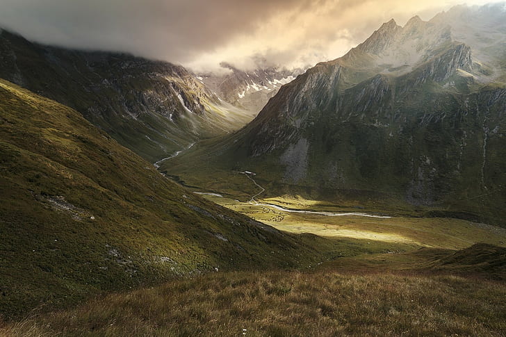 landscape, valley, nature, mountain, environment, scenics - nature, HD wallpaper