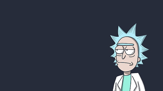 Hd Wallpaper Existence Is Pain Text On Blue Background Rick And