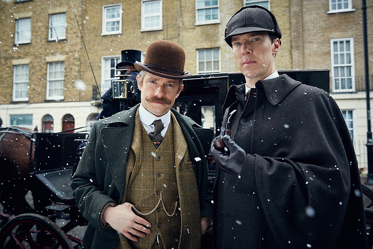 Sherlock, John Watson, Sherlock Holmes, TV, detectives, architecture, HD wallpaper