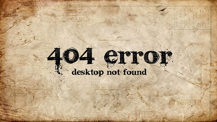 404 error desktop not found