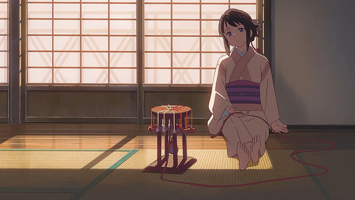 Makoto Shinkai, Kimi no Na Wa, anime girls, one person, real people, HD wallpaper