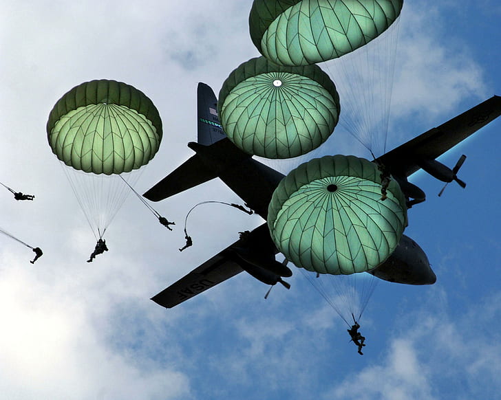 Paratroopers, military, infantry, parachute, awesome, nato, airborne
