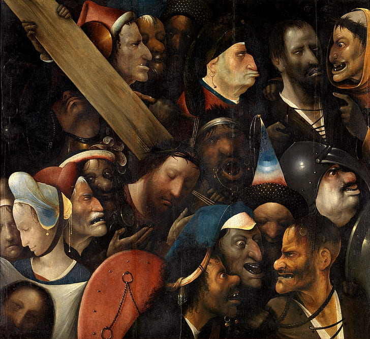 Hieronymus Bosch, The large carrying of the cross, Northern Renaissance, HD wallpaper