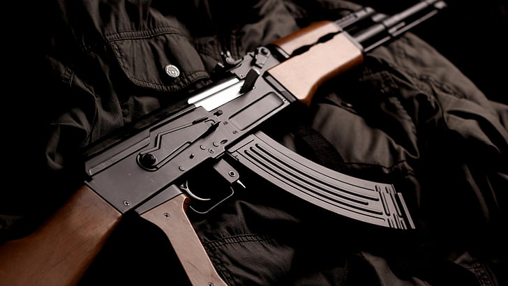 AK-74, Kalashnikov, AK-47, assault rifle, Russia, USSR, modern, HD wallpaper