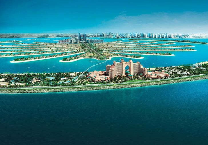 Dubai, landscape, photography, cityscape, modern, urban, skyscraper, United Arab Emirates, HD wallpaper