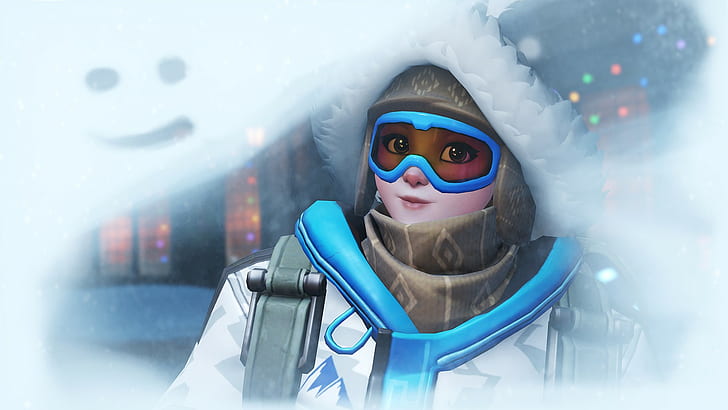 Overwatch, snow, Mei (Overwatch), HD wallpaper