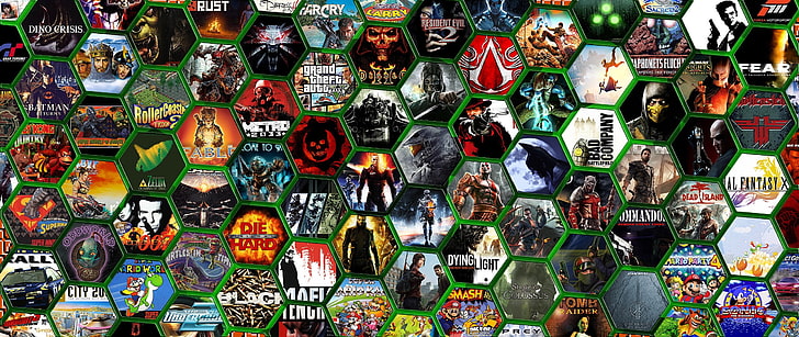 assorted-title game cover collage, video games, fan art, Fallout