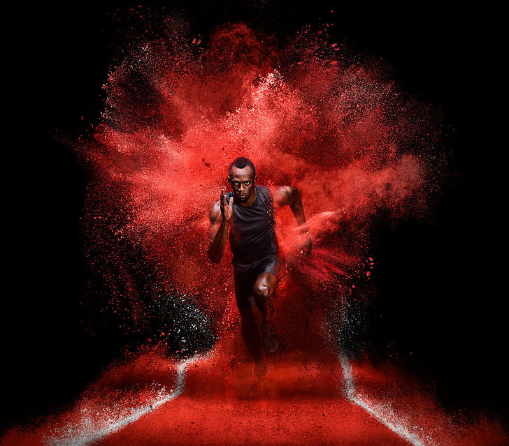 usain Bolt, Olympic athlete, Jamaican sprinter, HD, HD wallpaper