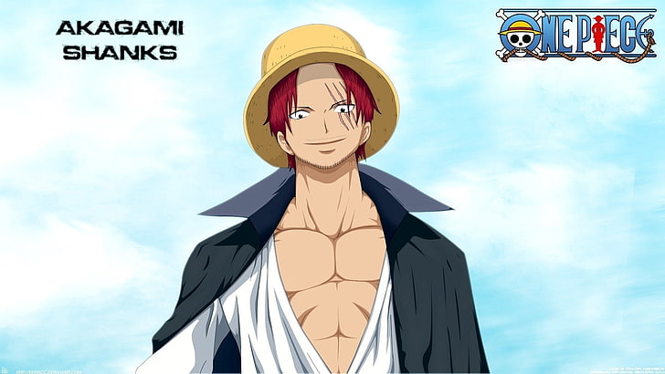 SoulAbiti One Piece Shanks Action Figure (21 cm) with Round Base Red h