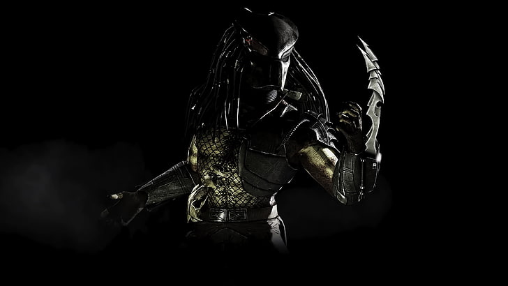Predator digital wallpaper, Mortal Kombat X, MKX, warrior, sword
