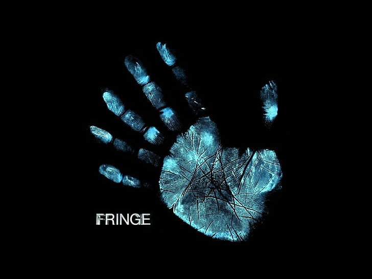 fringe tv series handprints, black background, human body part, HD wallpaper