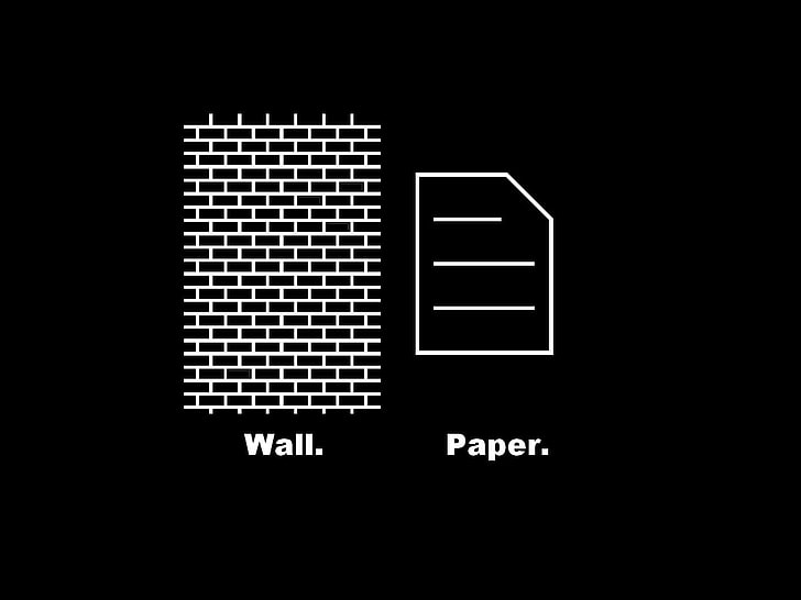 paper wall humor funny black background 1280x960  Entertainment Funny HD Art