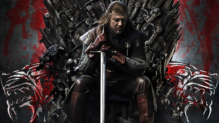 Game of Thrones, Ned Stark, Sean Bean, one person, real people, HD wallpaper