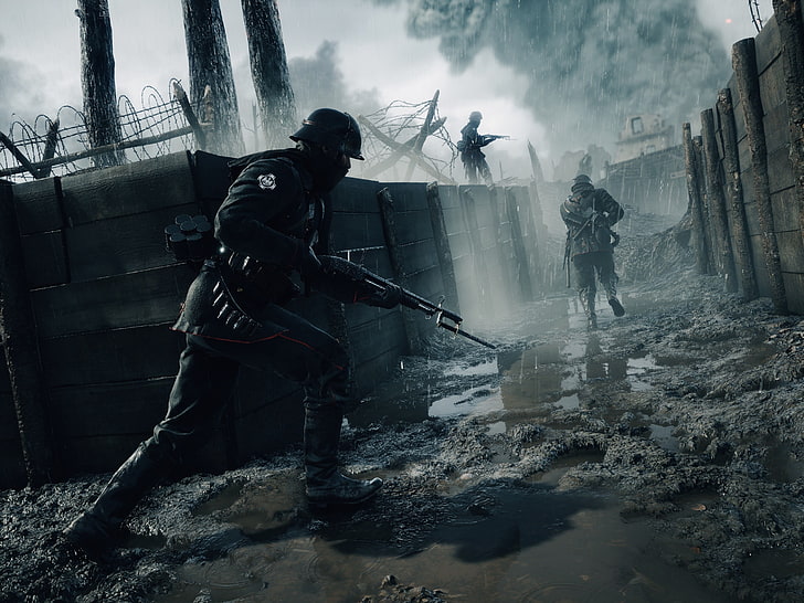 game application poster, Battlefield 1, EA DICE, World War I, HD wallpaper