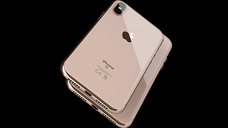 iPhone XS, iPhone XS Max, gold, smartphone, 4K
