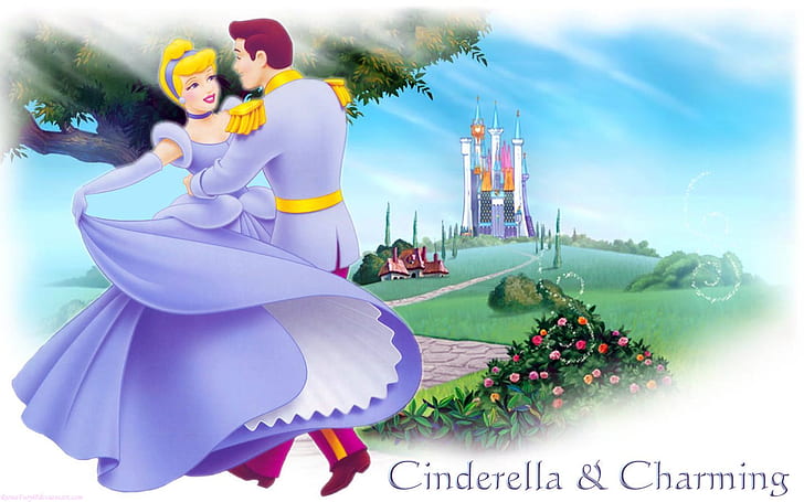 HD wallpaper: Prince Charming And Cinderella Cartoons Wallpapers 1920×1200  | Wallpaper Flare