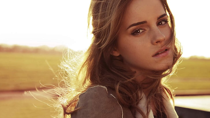 Emma Watson, celebrity, actress, people, women, face, women outdoors, HD wallpaper