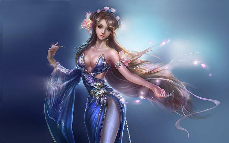 HD wallpaper: Beautiful classical oriental Girl-Fantasy Art Wallpaper |  Wallpaper Flare