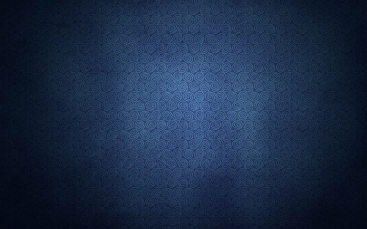 pattern, spiral, blue, HD wallpaper