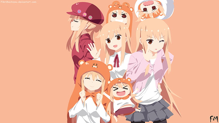 Anime, Himouto! Umaru-chan, Umaru Doma, women, adult, smiling