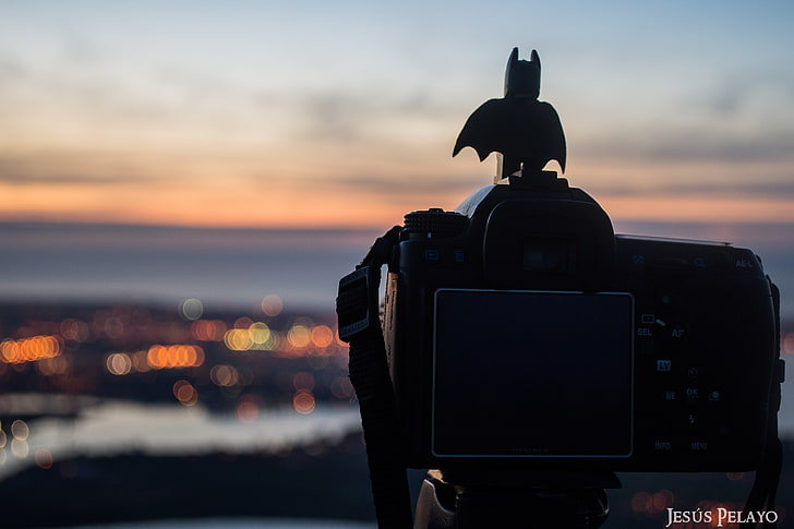 Batman, LEGO, night, photography, sunset, technology, photography themes, HD wallpaper
