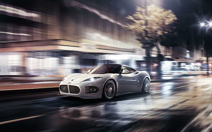 2013 Spyker B6 Venator Concept, white sports coupe, cars